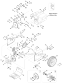Drive System Diagram and Parts List for 31AS62EE700 2010 Yard Machines Snow Blower